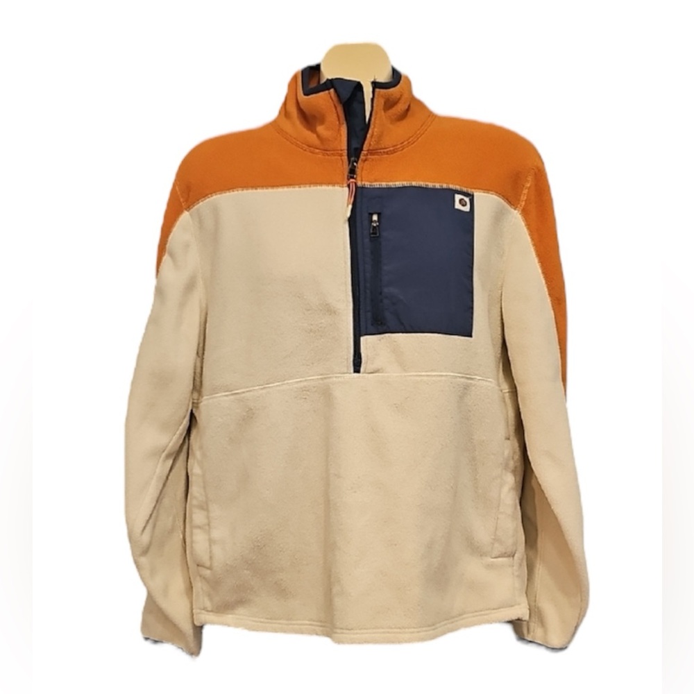 🦄 Mountain and Isles Fleece Pullover with Blue Pocket
